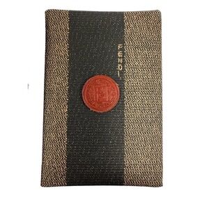 RARE VTG Authentic FENDI Address Book Pequin Stripe New In Original Box